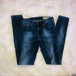 Diesel Skinzee Skinny Med Wash Jeans Size 28